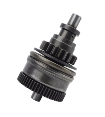 Mechanical gear component on a white background
